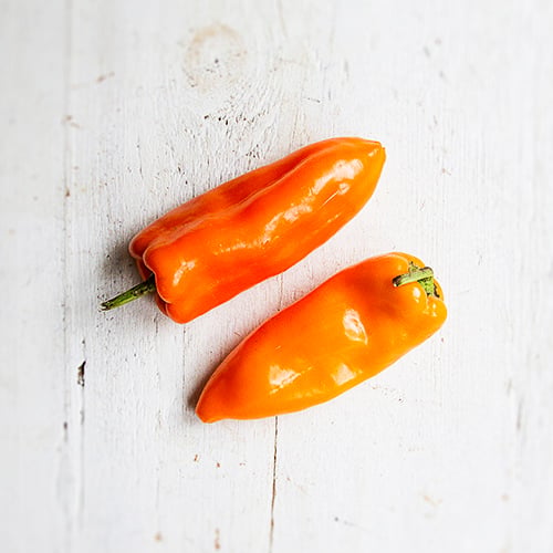 Orange Cubanelle Peppers