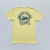 Canary Yellow Organic Cotton T-Shirt - Dark Blue AMG Logo - Image 2